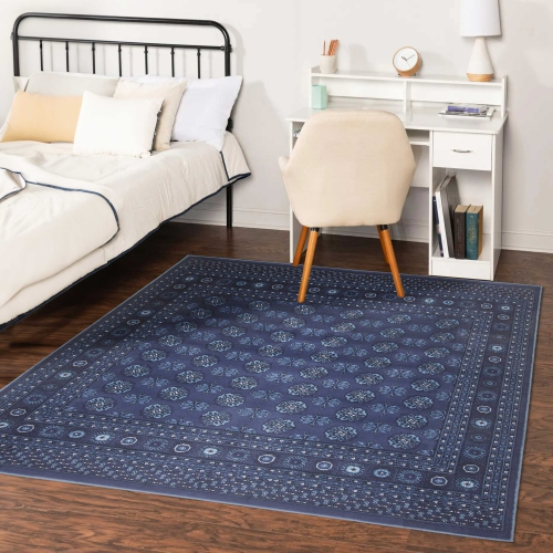 Bokhara Red Polypropylene Rug 3'11" x 5'7"