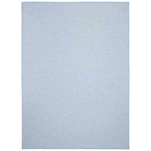 Veranda Diamond Blue Polypropylene Rug 6'7" x 9'6"