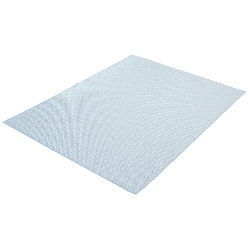 Veranda Diamond Blue Polypropylene Rug 6'7" x 9'6"