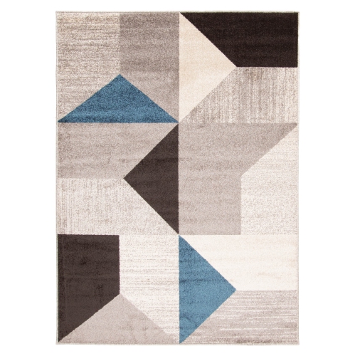 ALFRESCO DECOR  Harlow Grey/green Polypropylene Rug 5'3" X 7'3"