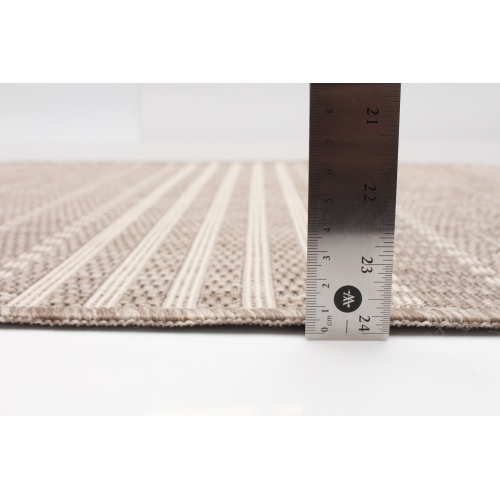 Cabana Taupe Polypropylene Rug 2'2" x 3'11"