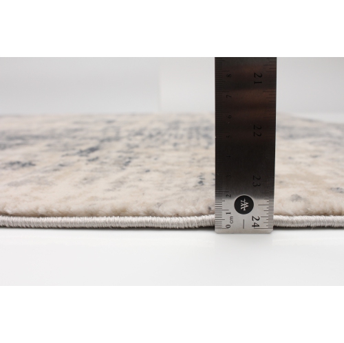 Oregon Tabriz Grey/Cream Polypropylene Rug 5'3" x 7'3"