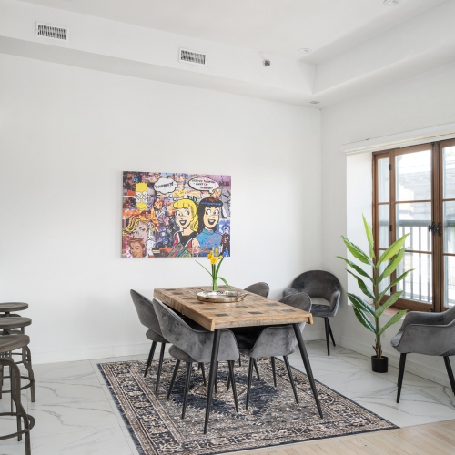 Oregon Tabriz Grey/Cream Polypropylene Rug 5'3" x 7'3"