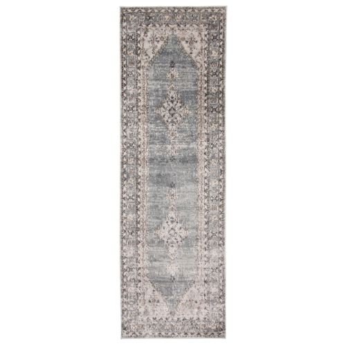 Oregon Tabriz Grey/Cream Polypropylene Rug 5'3" x 7'3"