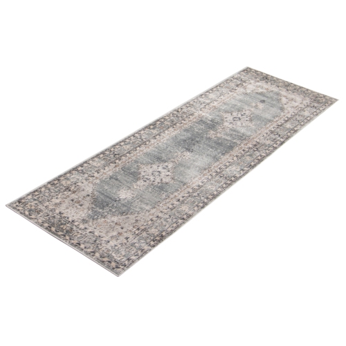 Oregon Tabriz Grey/Cream Polypropylene Rug 5'3" x 7'3"