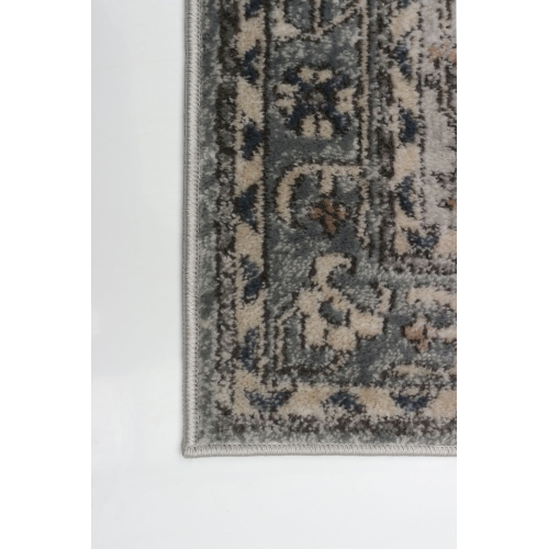 Oregon Tabriz Grey/Cream Polypropylene Rug 5'3" x 7'3"