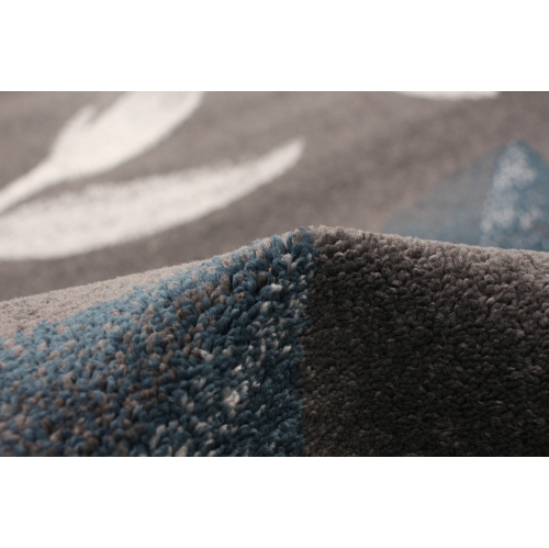 Presly Cream/Pink Polypropylene Rug 5'3" x 7'3"