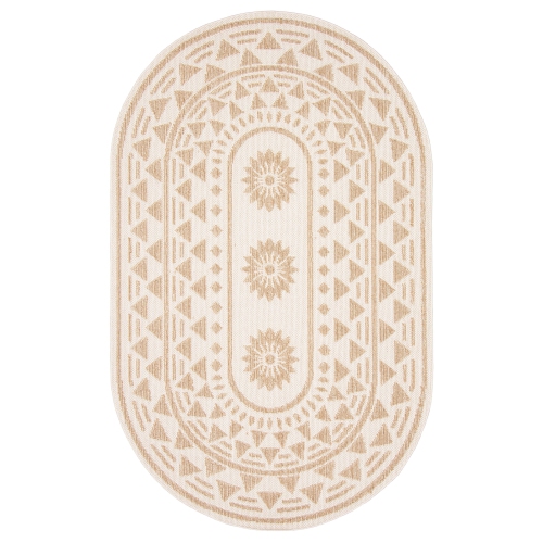 Finley Taupe, Taupe Polypropylene Rug 6'3" x 6'3"