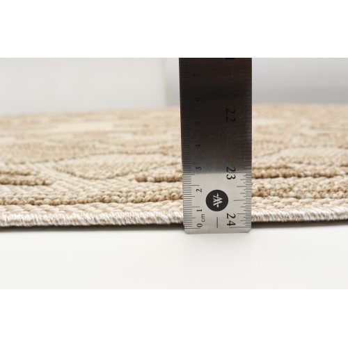 Finley Taupe, Taupe Polypropylene Rug 6'3" x 6'3"