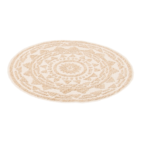 Finley Taupe, Taupe Polypropylene Rug 6'3" x 6'3"