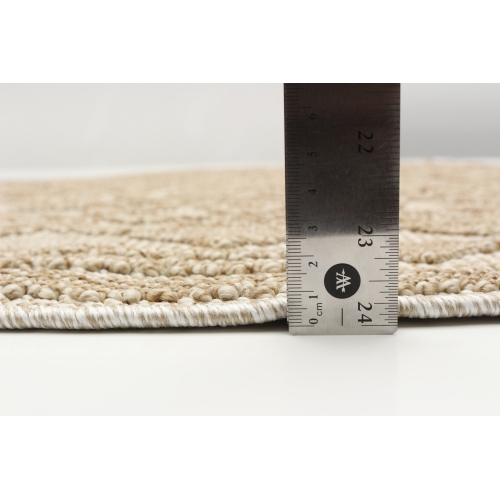 Finley Taupe, Taupe Polypropylene Rug 6'3" x 6'3"