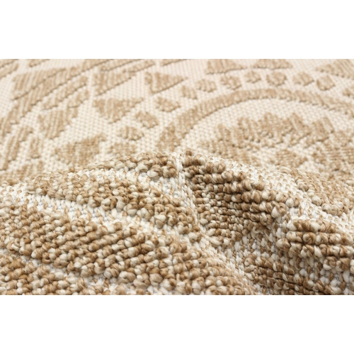 Finley Taupe, Taupe Polypropylene Rug 6'3" x 6'3"
