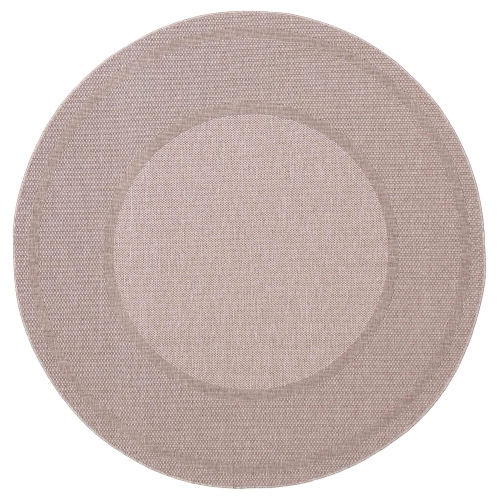 ALFRESCO DECOR  Jute Natura Black Polypropylene Rug 5'3" X 7'7" In Grey