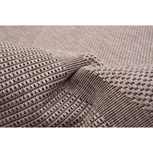 Jute Natura Black, Grey Polypropylene Rug 5'3" x 7'7"