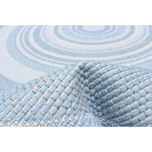Veranda Diamond Blue Polypropylene Rug 6'7" x 9'6"