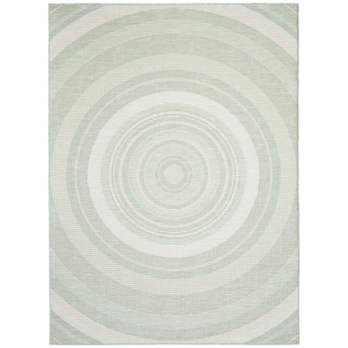 Veranda Diamond Blue Polypropylene Rug 6'7" x 9'6"