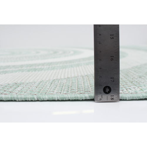 Veranda Diamond Blue Polypropylene Rug 6'7" x 9'6"