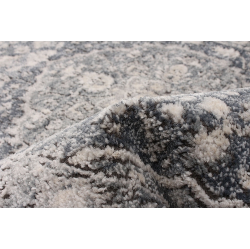 Oregon Tabriz Grey/Cream Polypropylene Rug 5'3" x 7'3"