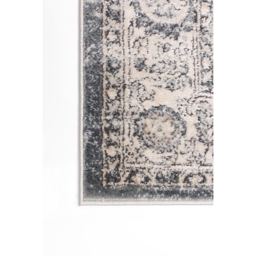 Oregon Tabriz Grey/Cream Polypropylene Rug 5'3" x 7'3"