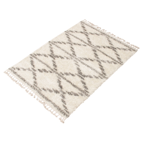 Grammercy Diamond Cream Polypropylene Shag 6'7" x 9'6"