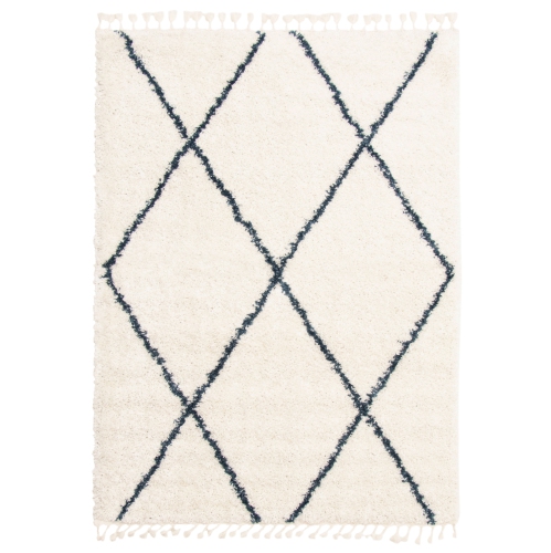 Grammercy Diamond Cream Polypropylene Shag 6'7" x 9'6"