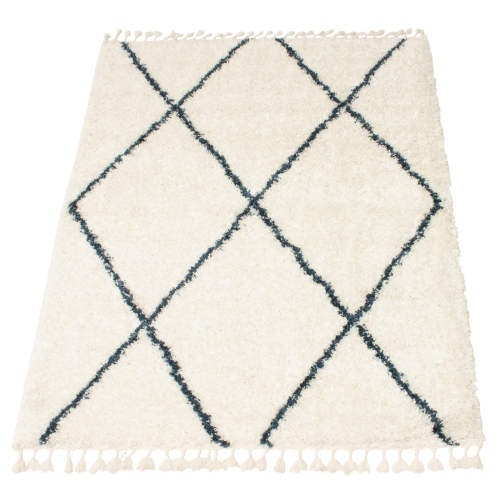 Grammercy Diamond Cream Polypropylene Shag 6'7" x 9'6"