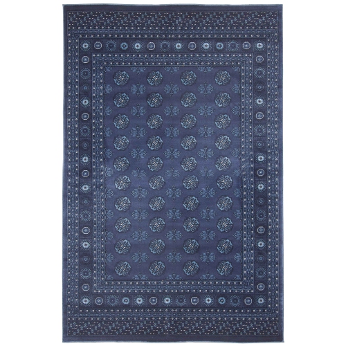 ALFRESCO DECOR  Bokhara Polypropylene Rug 3'11" X 5'7" In Red