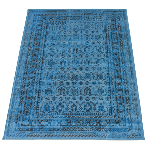 Wilby Blue Polypropylene Rug 3'11" x 5'7"