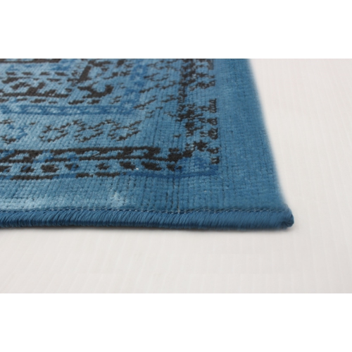 Wilby Blue Polypropylene Rug 3'11" x 5'7"