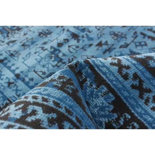 Wilby Blue Polypropylene Rug 3'11" x 5'7"