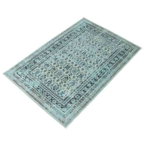 Wilby Blue Polypropylene Rug 3'11" x 5'7"