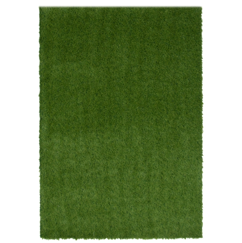 Faux Grass Green Polyester Rug 4'0" x 6'0"