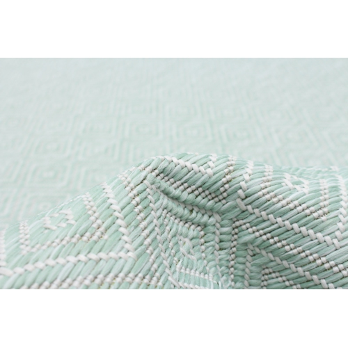 Veranda Diamond Blue Polypropylene Rug 6'7" x 9'6"