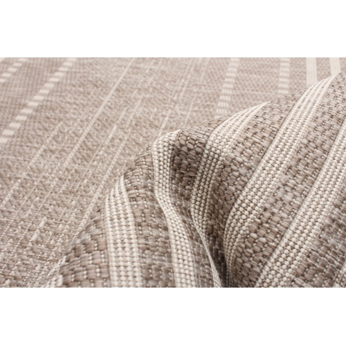 Cabana Taupe Polypropylene Rug 3'3" x 4'7"