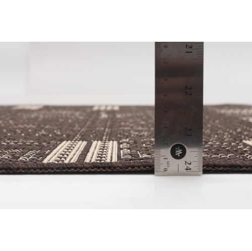 Solea Chocolate Polypropylene Rug 2'2" x 3'11"