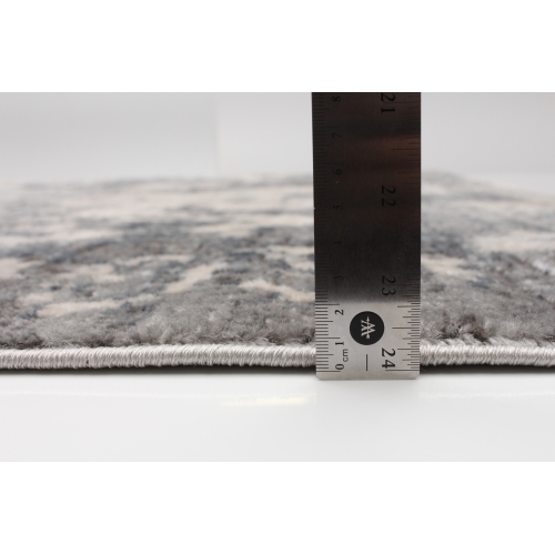 Oregon Tabriz Grey/Cream Polypropylene Rug 5'3" x 7'3"