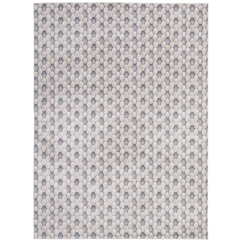 ALFRESCO DECOR  London Polypropylene Rug 5'3" X 7'3" In Grey