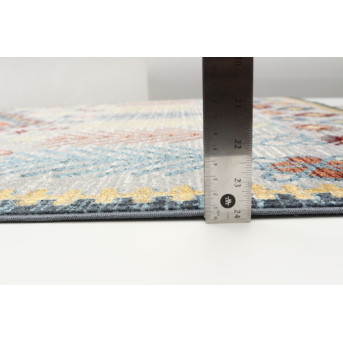 Aqua Gypsy Ivory Polyester Rug 3'0" x 5'0"