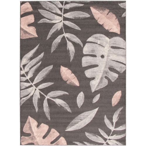 ALFRESCO DECOR  Presly Cream/pink Polypropylene Rug 5'3" X 7'3"