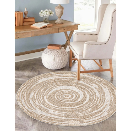 Merry Taupe Polypropylene Rug 8'0" x 10'0"