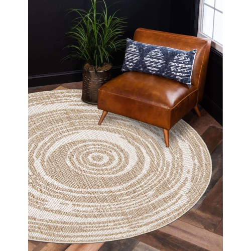Merry Taupe Polypropylene Rug 8'0" x 10'0"
