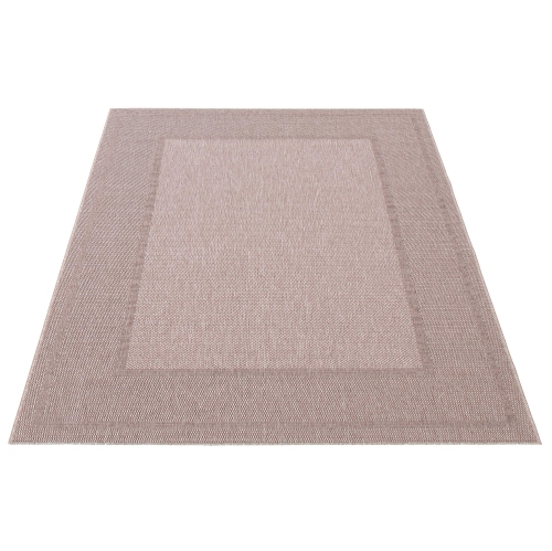 Jute Natura Black, Grey Polypropylene Rug 5'3" x 7'7"