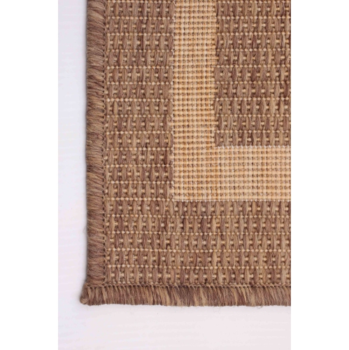 Jute Natura Black, Grey Polypropylene Rug 5'3" x 7'7"