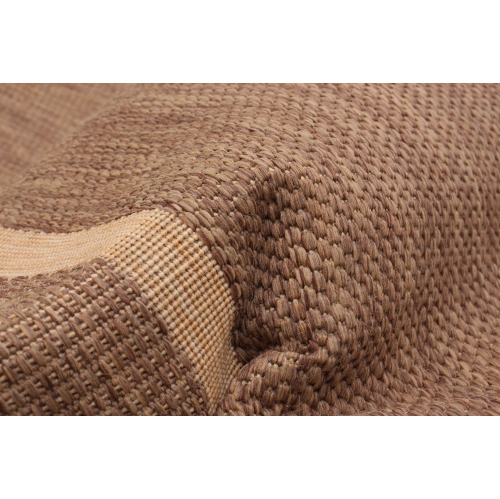 Jute Natura Black, Grey Polypropylene Rug 5'3" x 7'7"