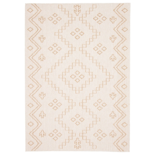 ALFRESCO DECOR  Caral Taupe Polypropylene Rug 2'6" X 12'0"