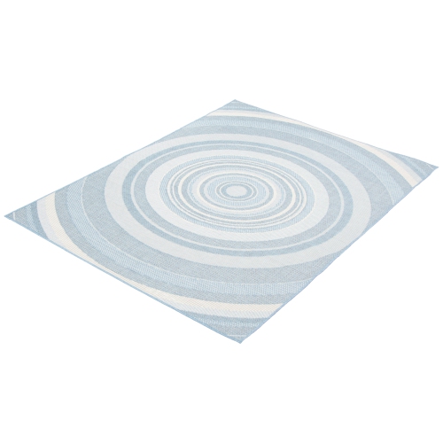 Veranda Diamond Blue Polypropylene Rug 6'7" x 9'6"