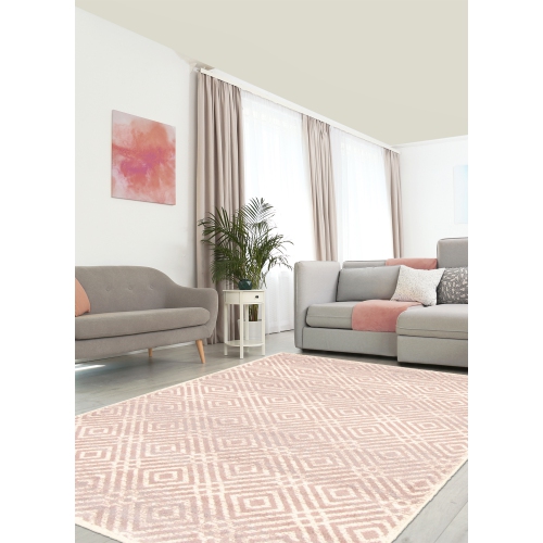 Tapis en polypropylène crème d'Ember 7 pi 10 po x 10 pi 2 po
