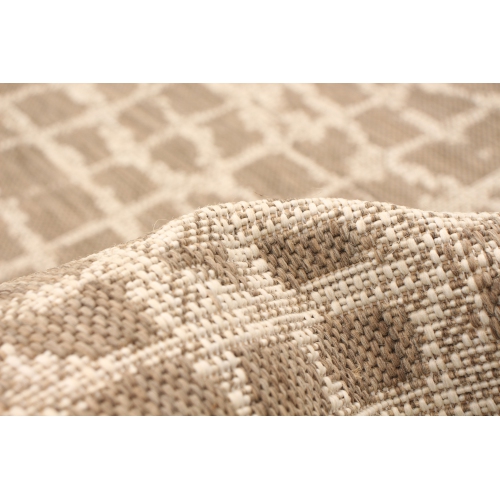 Sisal Safari Champagne-Taupe Polypropylene Rug 5'3" x 7'7"