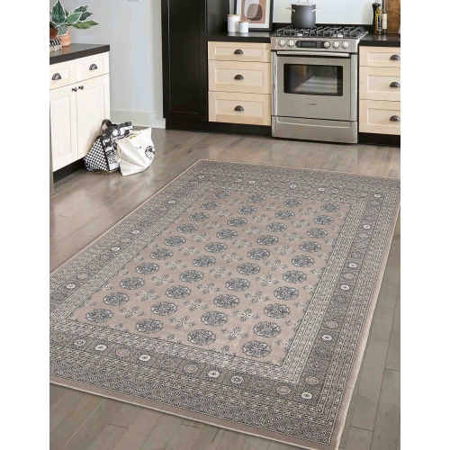 Bokhara Red Polypropylene Rug 3'11" x 5'7"