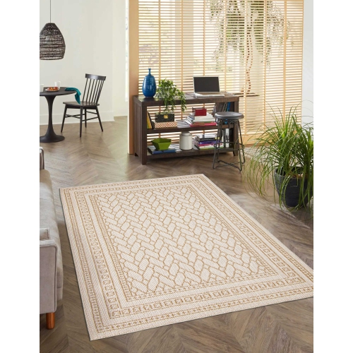 Francesca Taupe Polypropylene Rug 2'6" x 12'0"